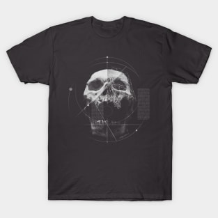 Abstract Skull Glitch Art Graphic T-Shirt